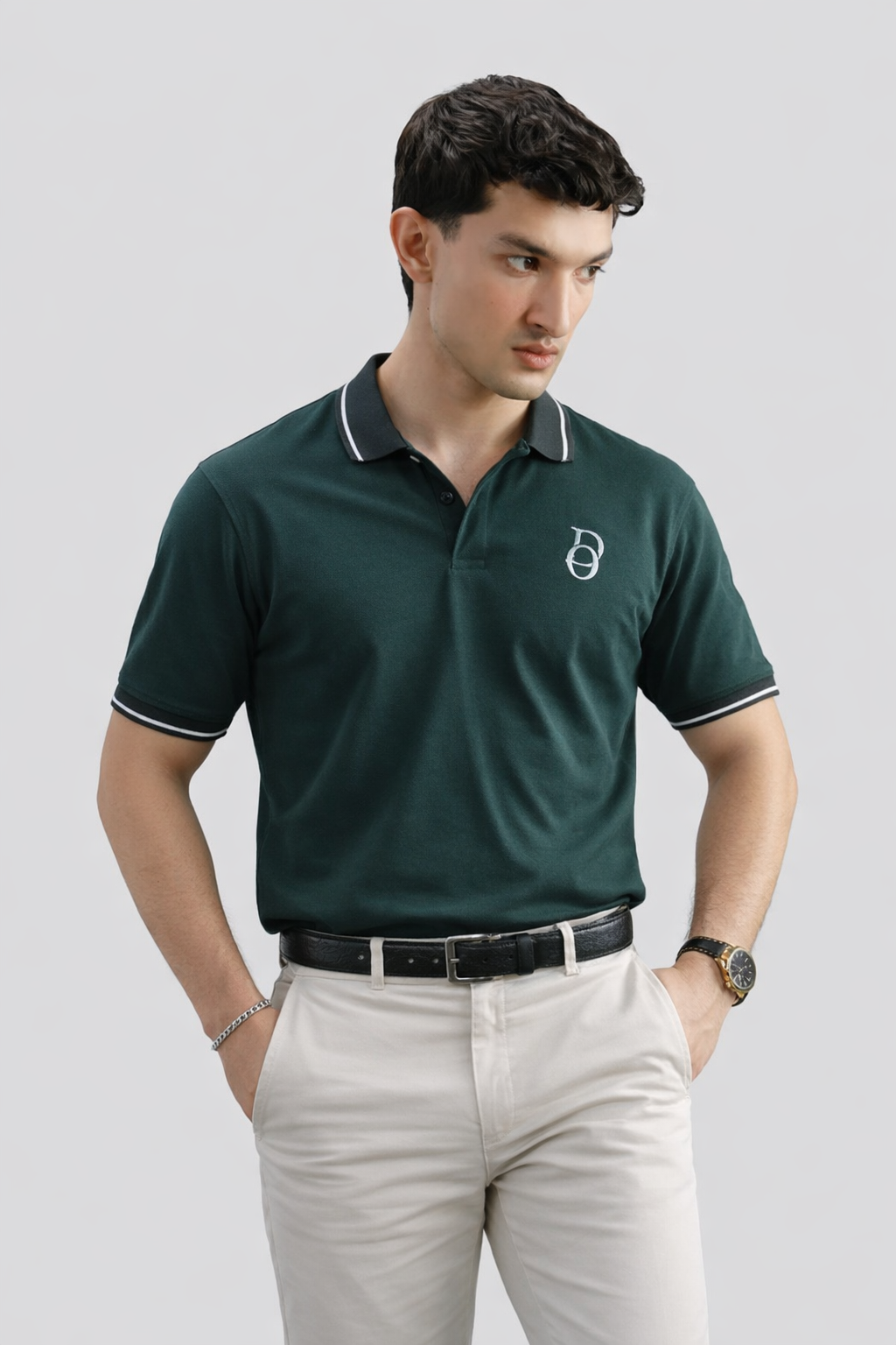 Classic Polo Shirt – Bottle Green