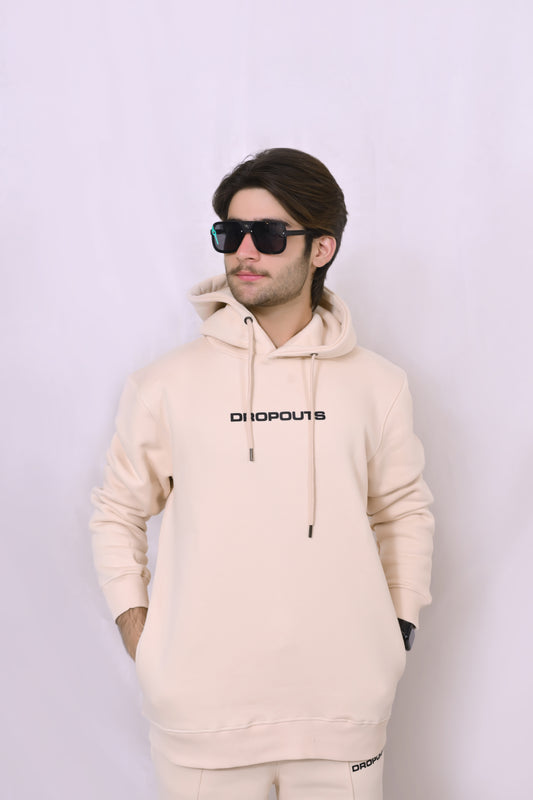 DROPOUTS Beige Hoodie