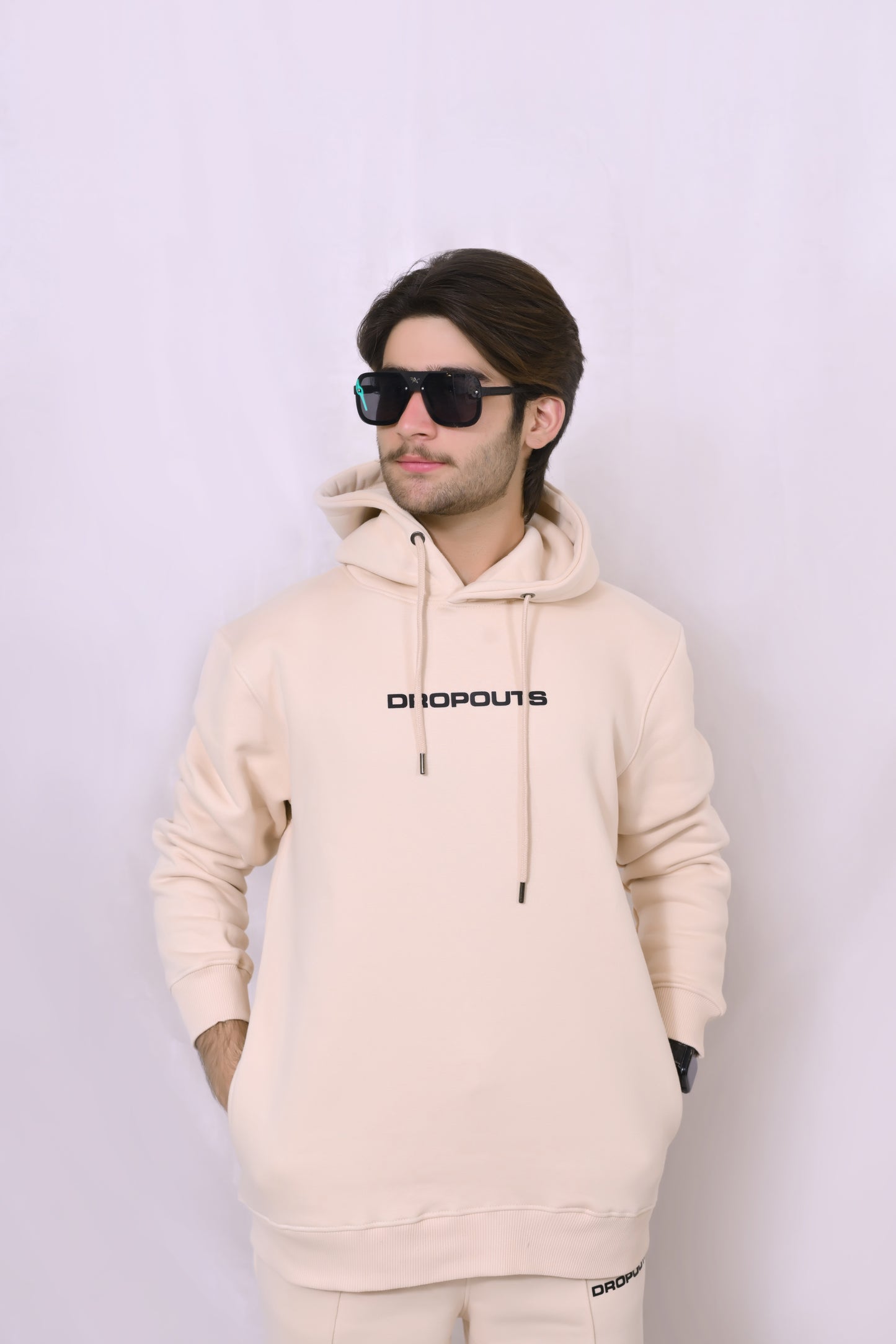The Beige Drop – Hoodie & Straight Fit Lining Trouser (Co-Ord Set