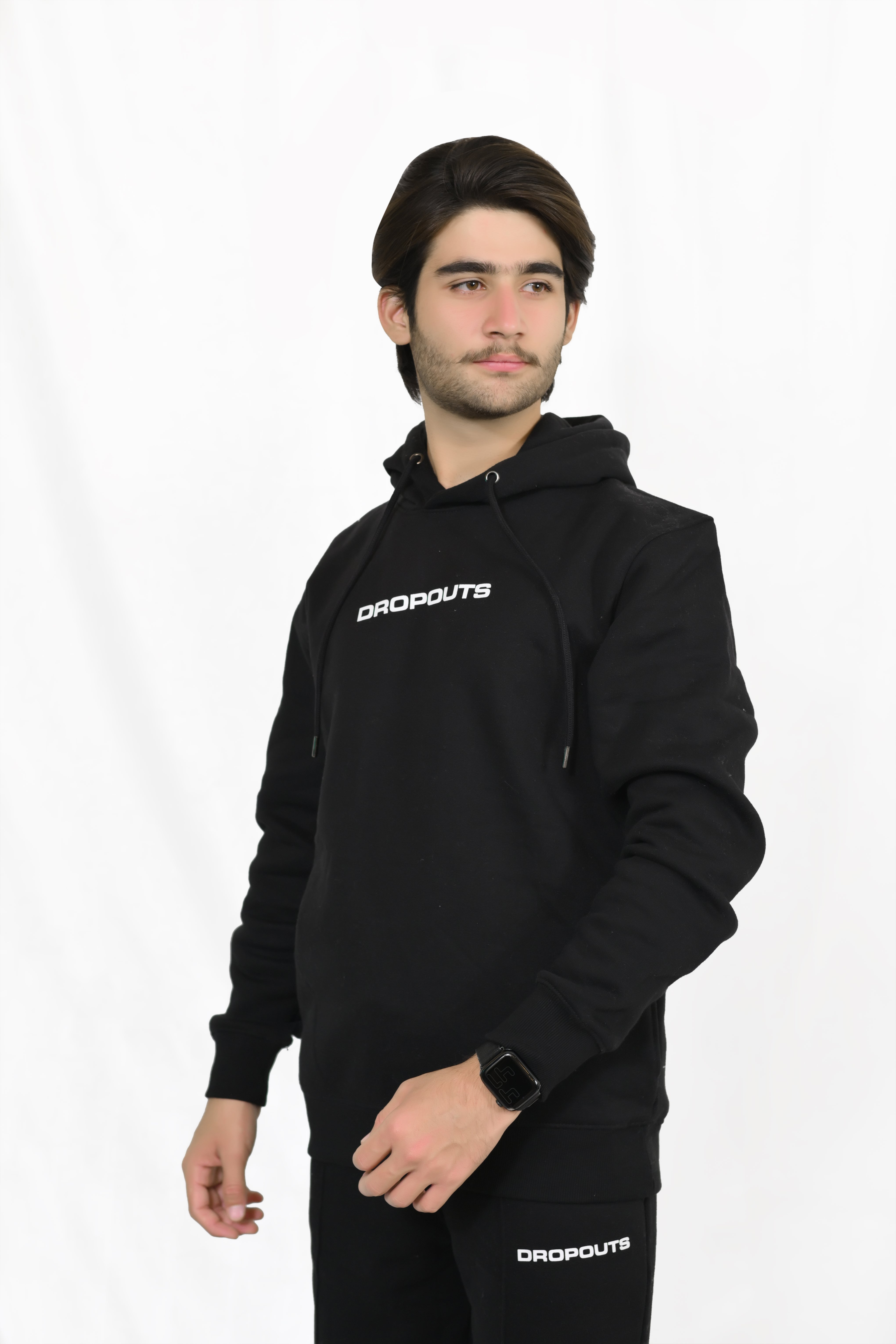 DROPOUTS Black Hoodie