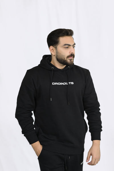 DROPOUTS Black Hoodie