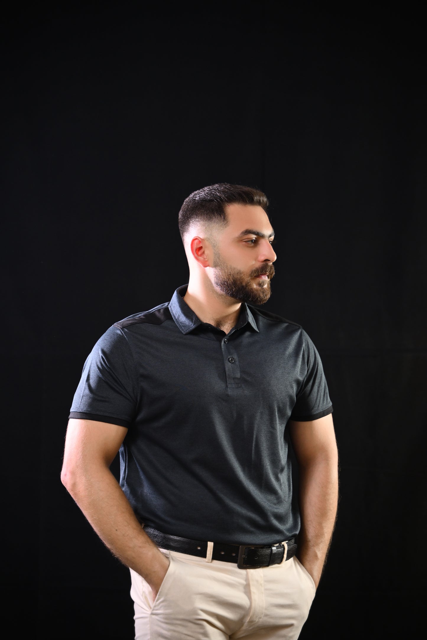 Zipper Polo – Dark Teal