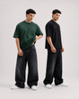 2 Oversized Tees Bundle – Olive + Black