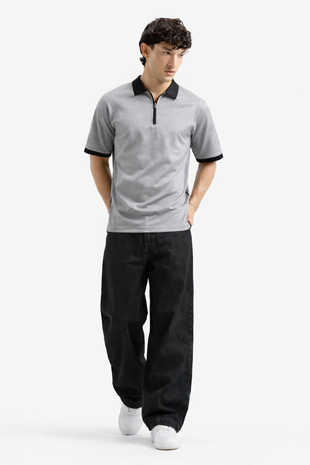Zipper Polo – Silver