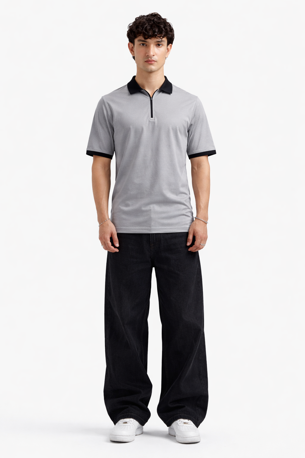 Zipper Polo – Silver