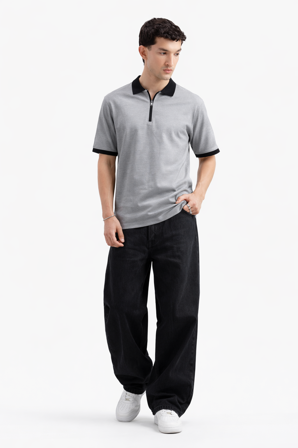 Zipper Polo – Silver
