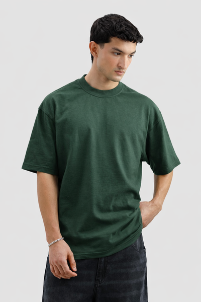 Oversized Tee – Olive (Dropouts Students Print) (UNISEX)