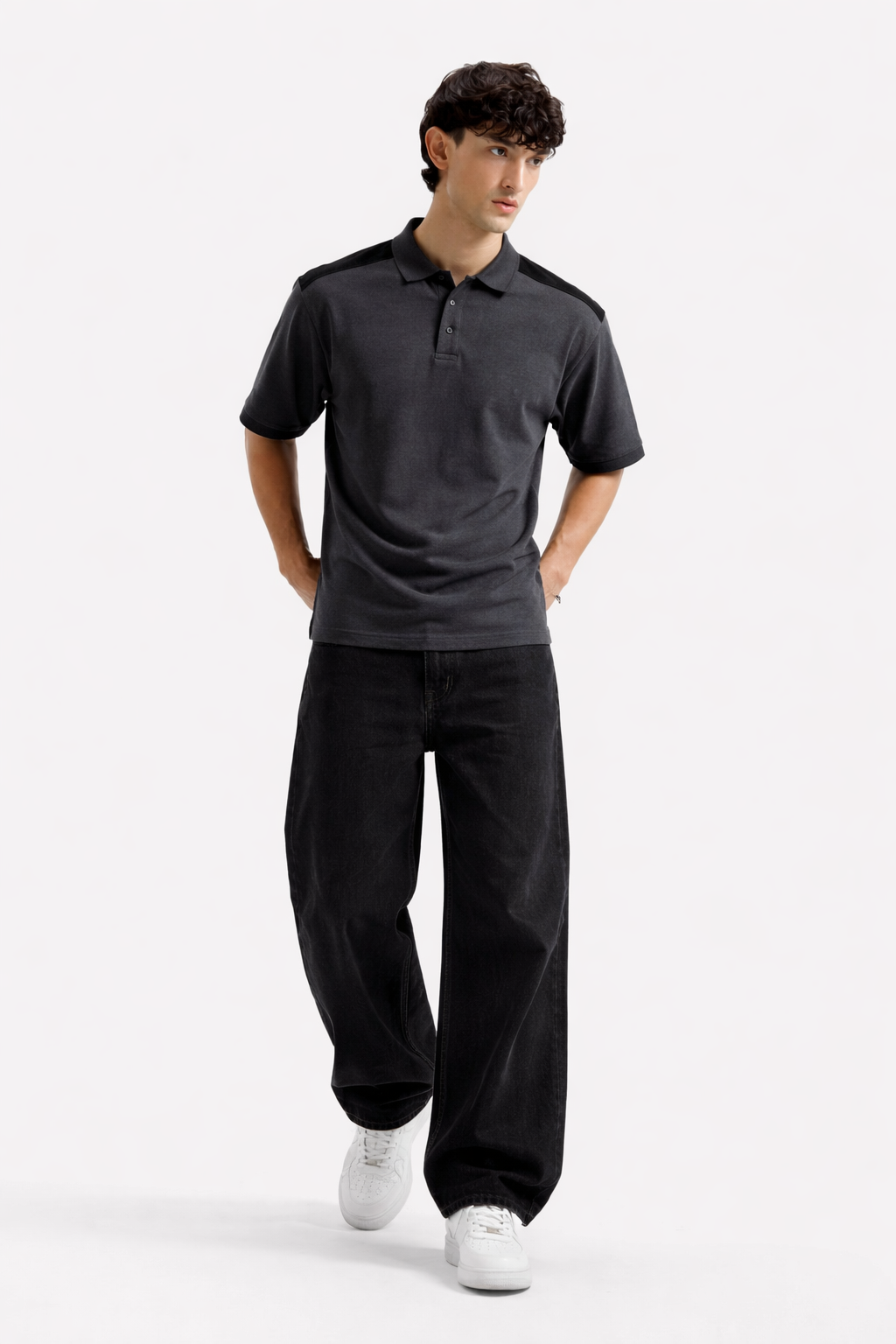 Zipper Polo – Dark Teal