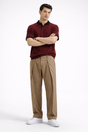 Zipper Polo – Maroon