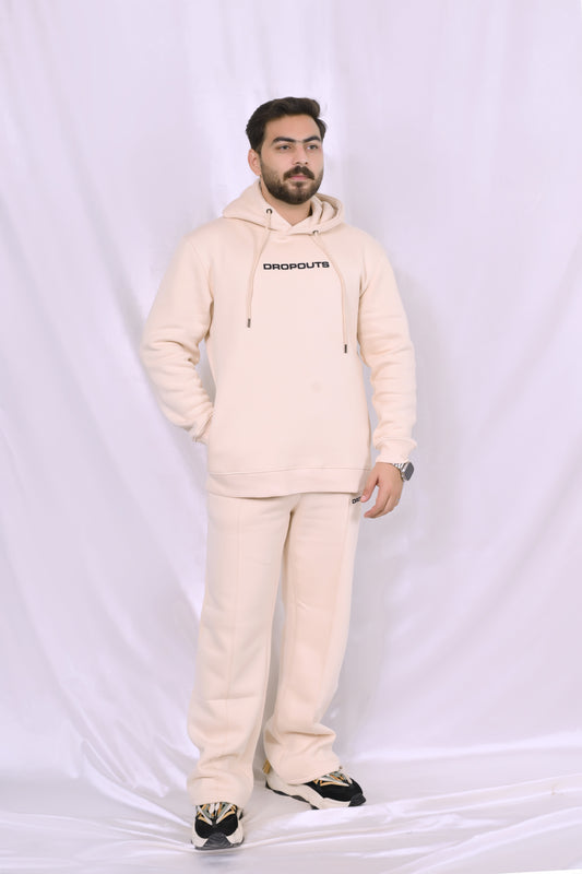 The Beige Drop – Hoodie & Straight Fit Lining Trouser (Co-Ord Set