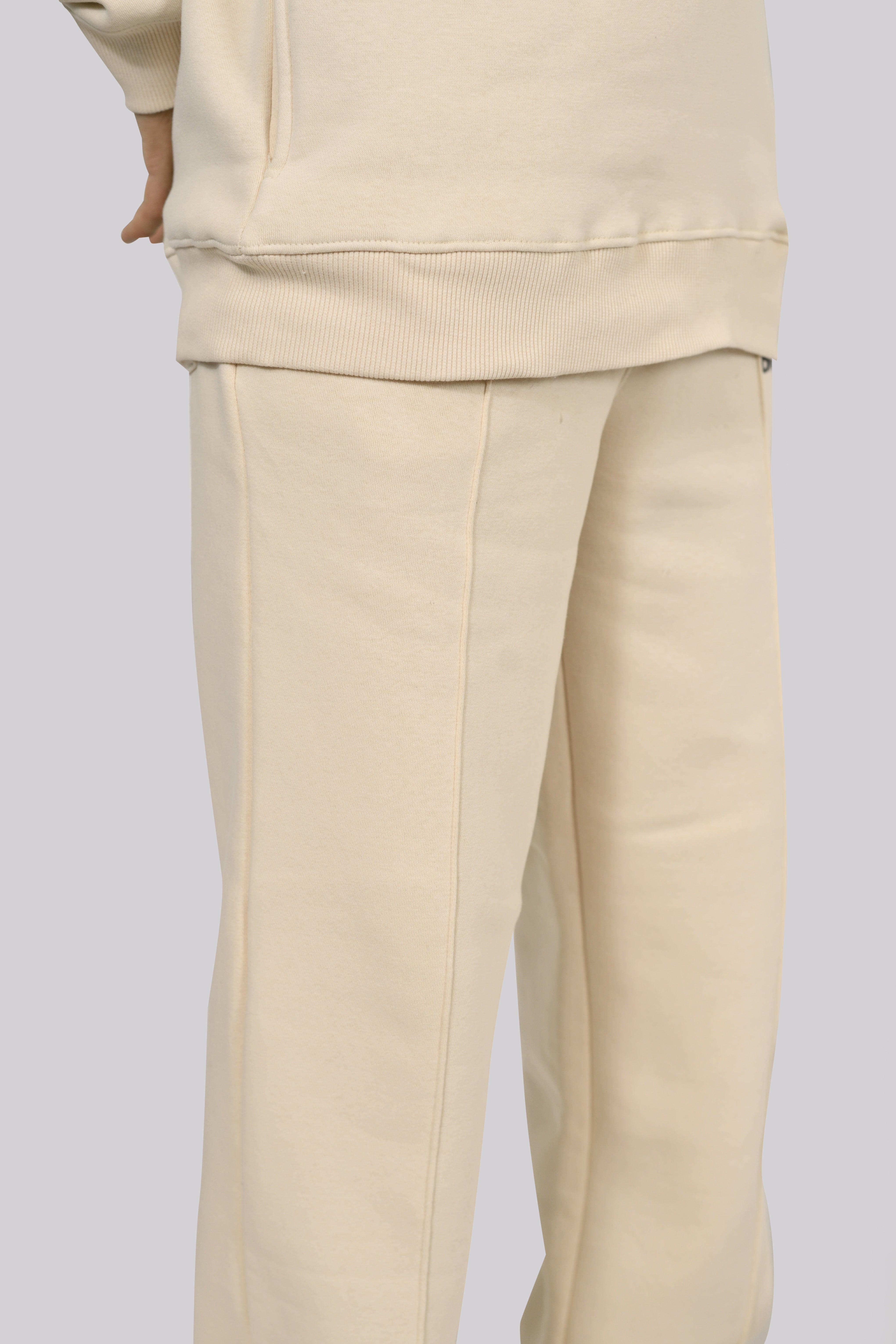 DROPOUTS Beige Trouser (Straight Fit with Lining)