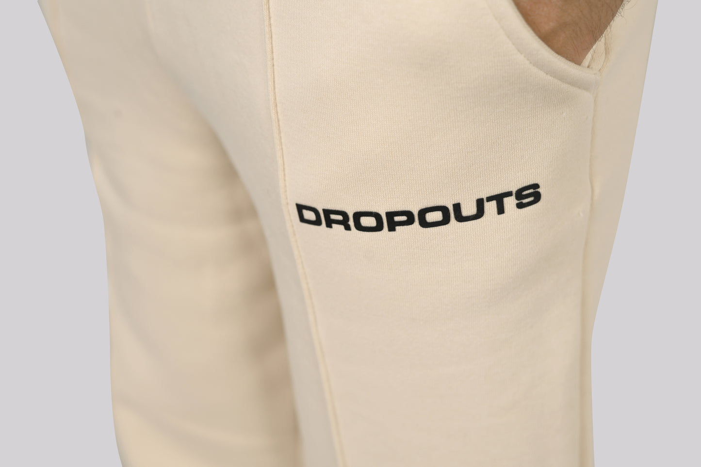 DROPOUTS Beige Trouser (Straight Fit with Lining)