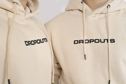 DROPOUTS Beige Hoodie
