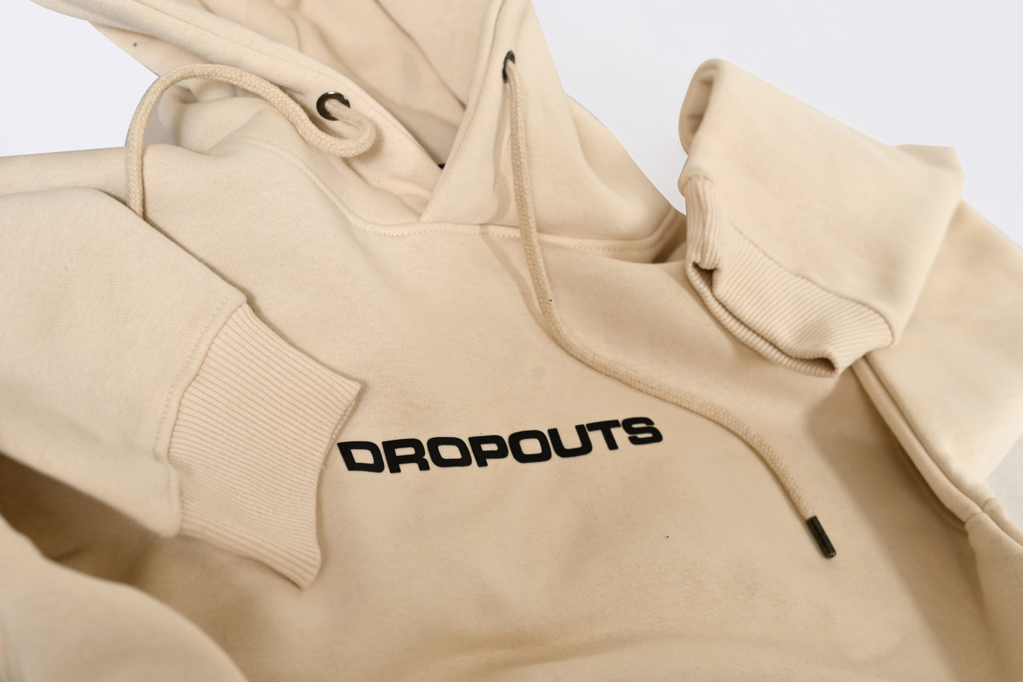 DROPOUTS Beige Hoodie