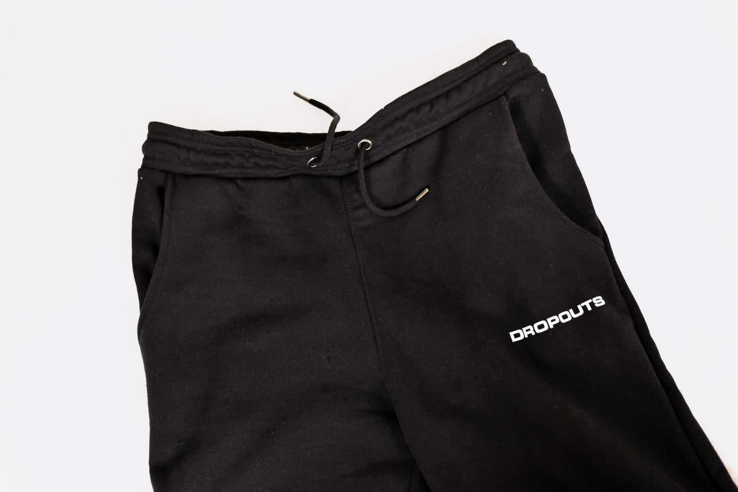 DROPOUTS Black Trouser (Straight Fit)