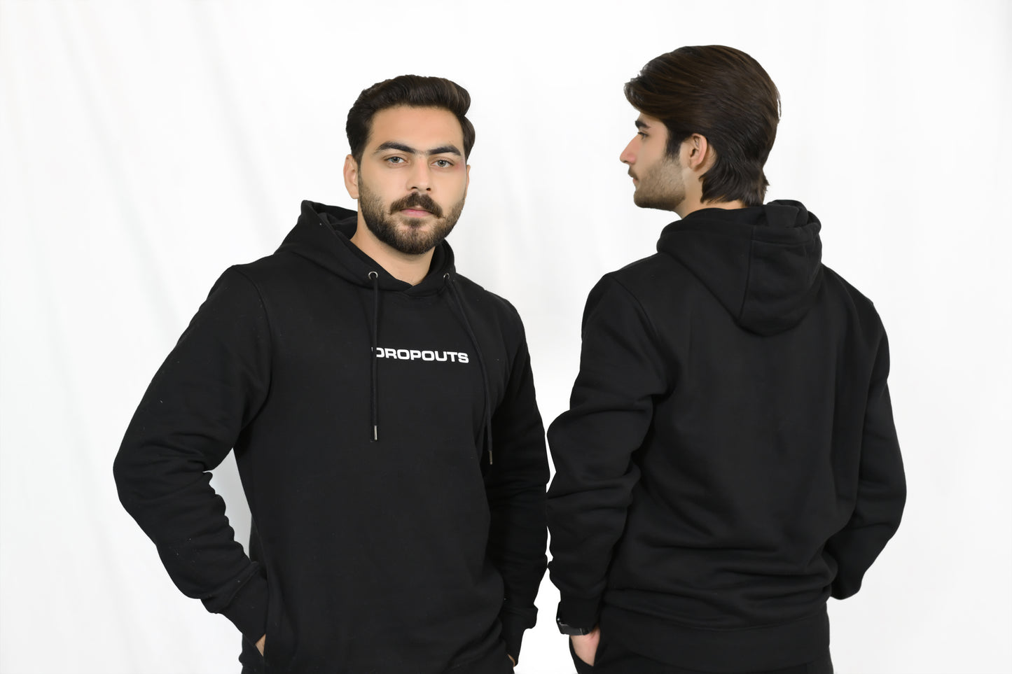 DROPOUTS Black Hoodie