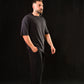 Oversized Tee – Black (DROPOUTS Print)