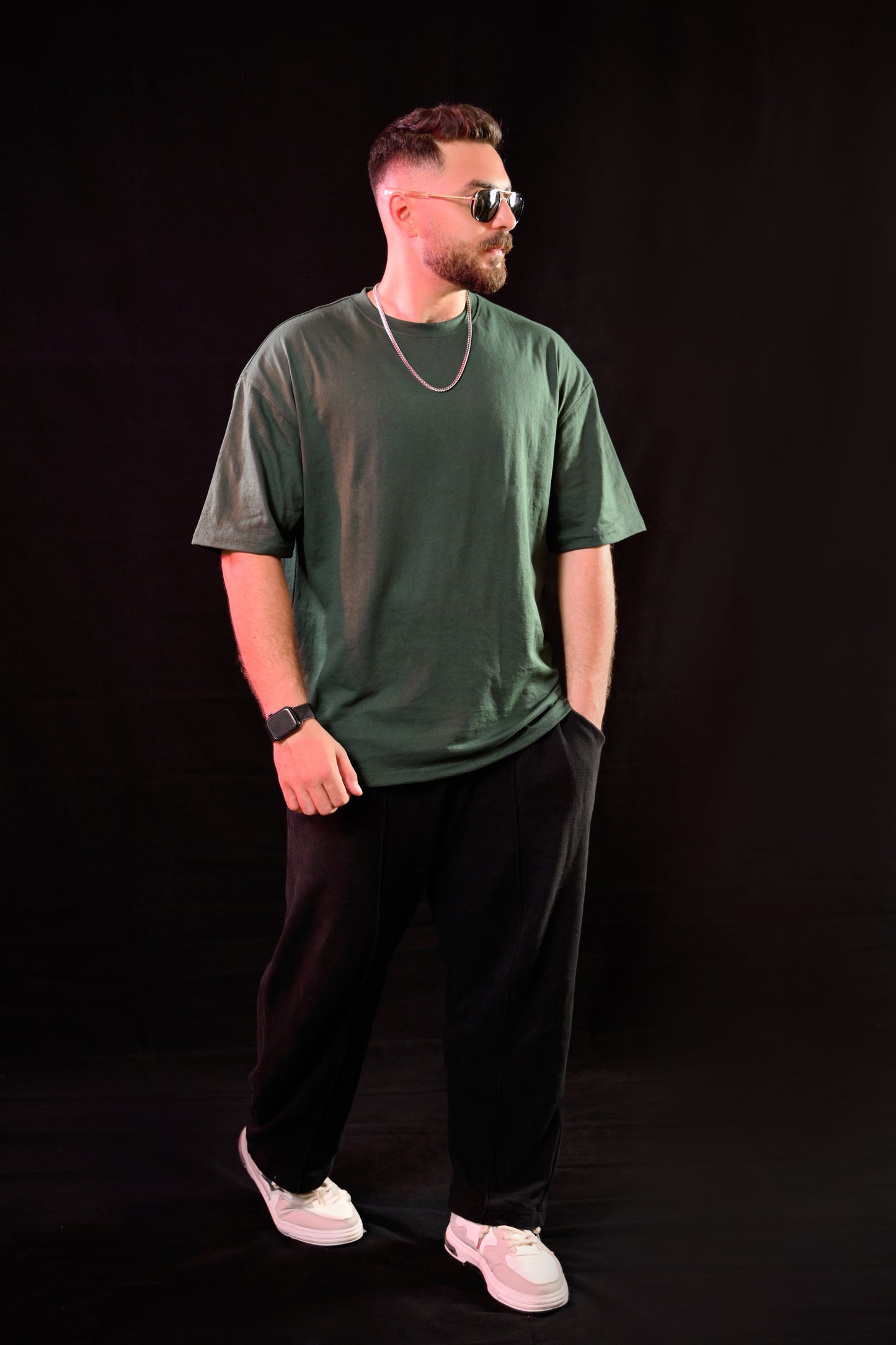Oversized Tee – Green (Dropouts Students Print)