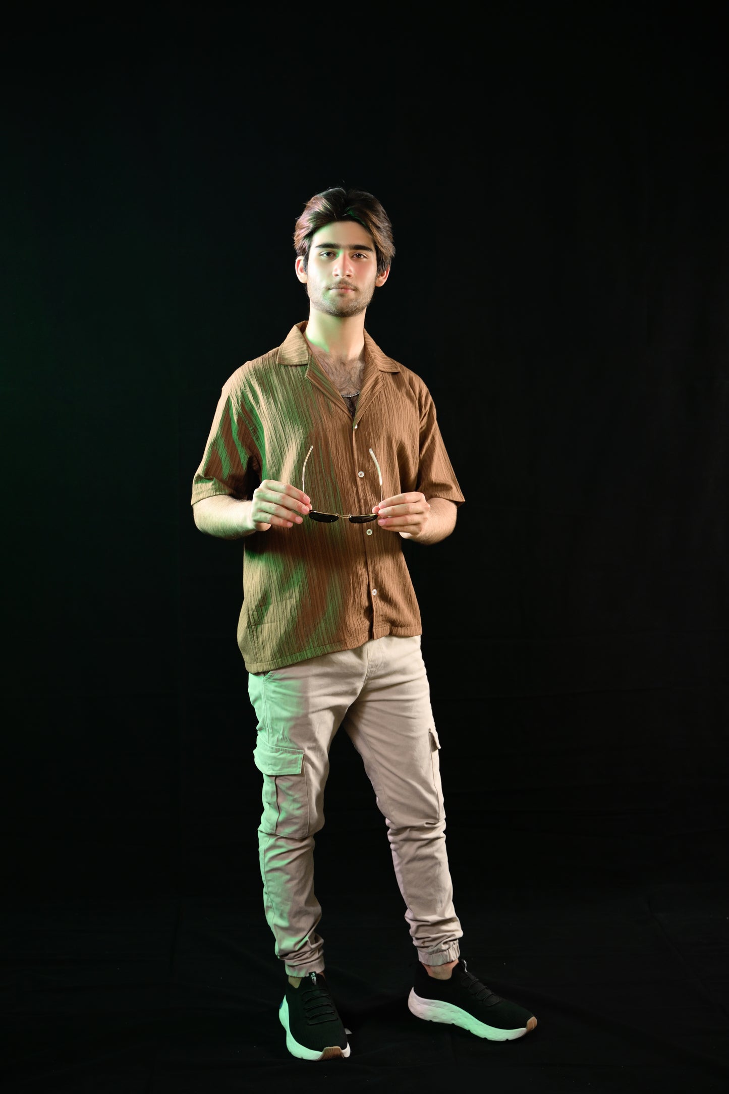 Cuban Collar Shirt – Camel