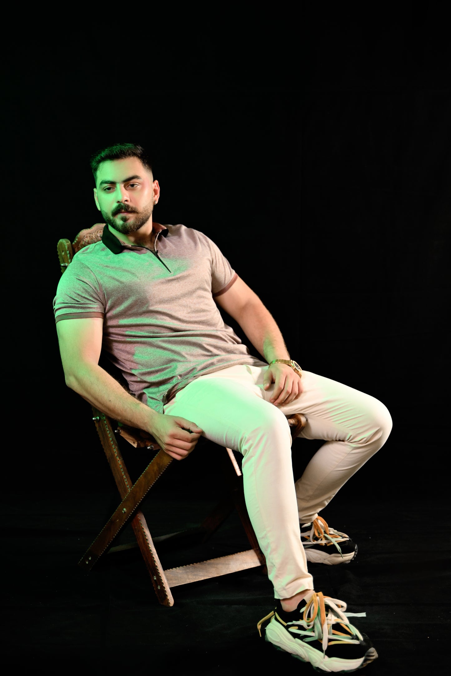 Zipper Polo – Blend Brown