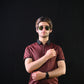 Zipper Polo – Maroon