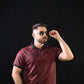 Zipper Polo – Maroon
