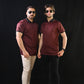Zipper Polo – Maroon
