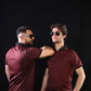 Zipper Polo – Maroon