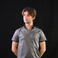 Zipper Polo – Gray