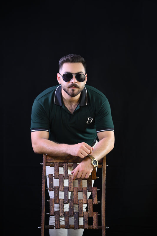 Classic Polo Shirt – Bottle Green