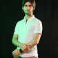 Zipper Polo – Cream (Jersey Fabric)